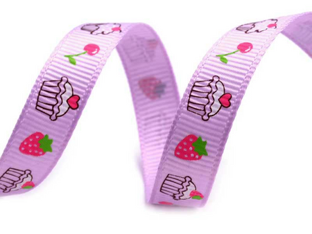 Wstążka 10mm ryps MUFIN fiolet