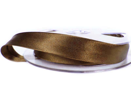 Lamówka 1,5cm atłasowa ciemny brąz