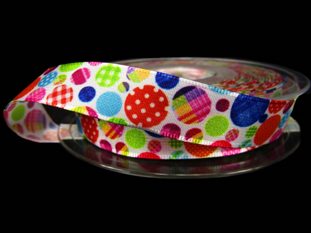 Wstążka 16mm tafta BALONY chaber