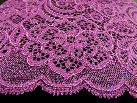 Wstawka 17cm elastyczna róż cyklamen