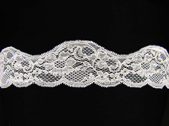 Koronka 6cm elastyczna biała
