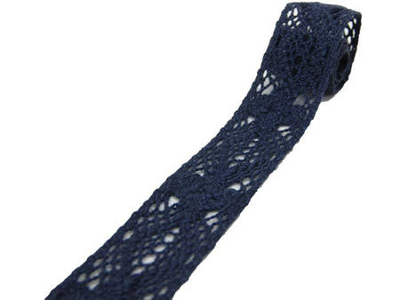 Wstawka 3,2cm bawełniana granat