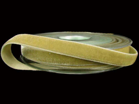 Aksamitka 9mm elastyczna beż zimny