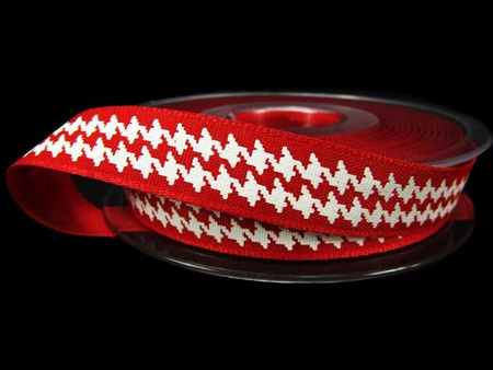 Wstążka 15mm tafta PEPITO czerwona