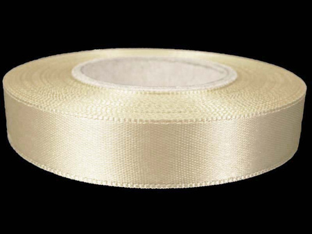 Wstążka 15mm atłas jasny beż