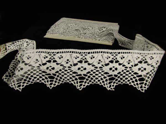 Koronka 8cm bawełniana jasny popiel