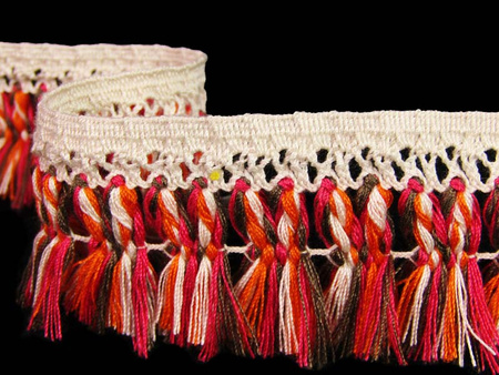 Taśma 4,5cm FRĘDZEL poliester wielokolorowa