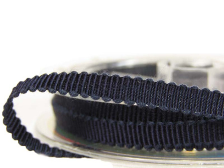 Taśma 5mm ryps bawełniano-wiskozowa granat