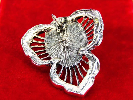 Broszka czarno-srebrna