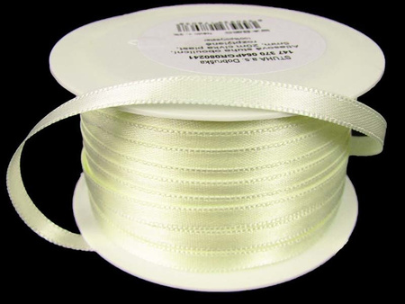 Wstążka 5mm atłas ecru