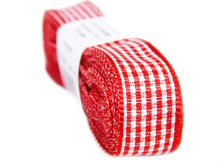 Wstążka 15mm PEPITO czerwona