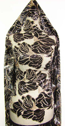 Tkanina 150cm tiulowa z cekinem czarna