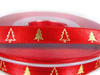 Wstążka 10mm atłas LITTLE FIR TREE czerwona