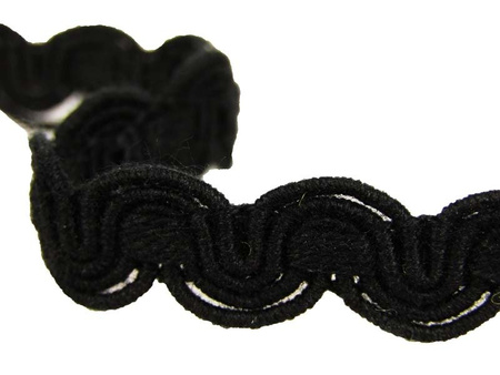 Taśma 1,2cm galonowa bawełna czarna