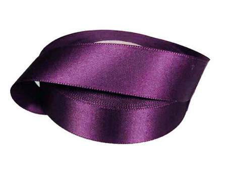 Wstążka 24mm atłas śliwka