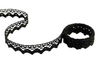 Koronka 1,7cm bawełniana czarna