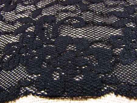 Wstawka 15,5cm elastyczna czarna