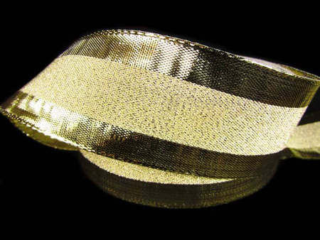 Wstążka 40mm lurex złota