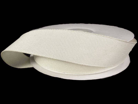 Taśma 21mm ryps poliestrowa ivory