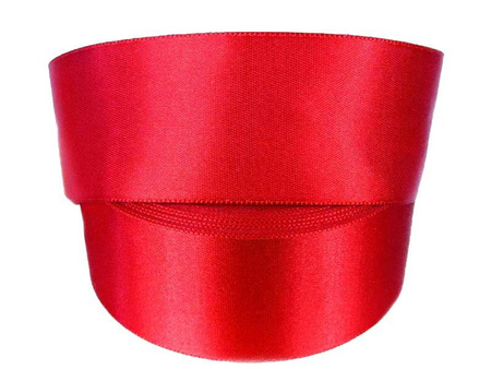 Wstążka 40mm atłas czerwona