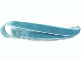 Aksamitka 9mm elastyczna antyczny niebieski