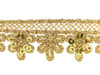 Koronka 1,5cm metaliczna złoty antyczny