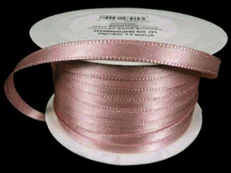 Wstążka 5mm atłas antyczny róż