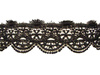 Koronka 7cm gipiurowa poly czarna