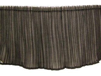 Taśma 11cm falbana PLISA czarna