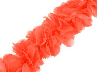 Taśma 6cm ozdobna KWIAT 3D koral