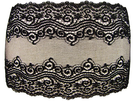 Wstawka 18cm stabilna czarna