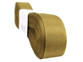 Wstążka 15mm tafta złoty beż