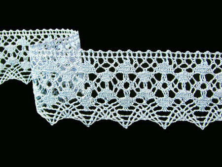 Koronka 4,8cm bawełniana błękitna