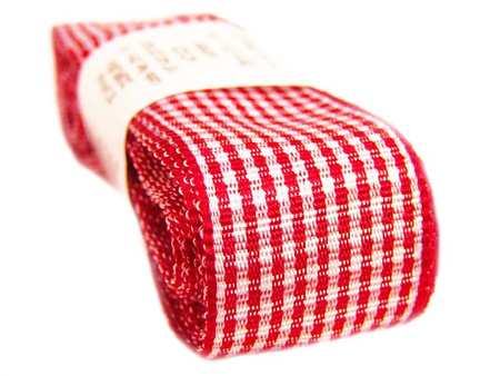 Wstążka 25mm PEPITO czerwona