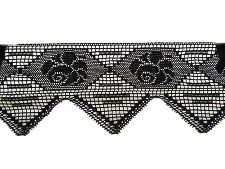 Koronka 13,5cm bawełniana czarna