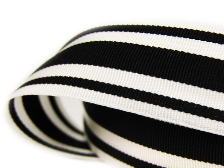 Taśma 20mm ryps lampas kość słoniowa