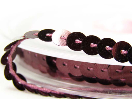 Taśma cekinowa 6mm śliwka