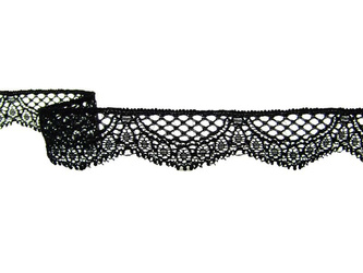 Koronka 2,5cm elastyczna czarna