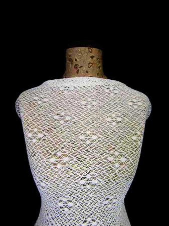 Koronka 120cm elastyczna biała