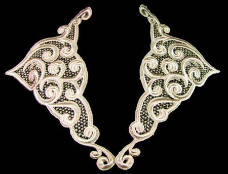 Kołnierzyk damski gipiura natural