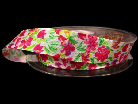 Wstążka 16mm tafta FIORITO amarant