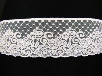 Koronka 8,5cm stabilna biała