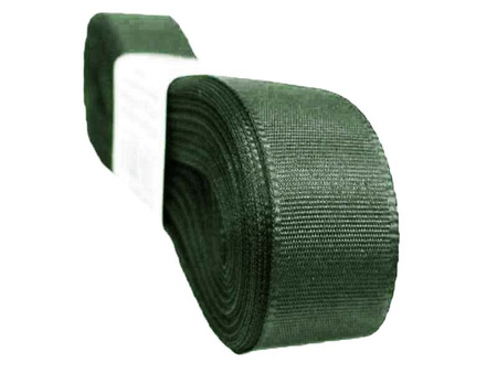 Wstążka 15mm tafta popiel stalowy