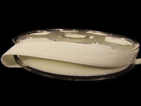 Taśma 15mm elastyczna ryps ivory