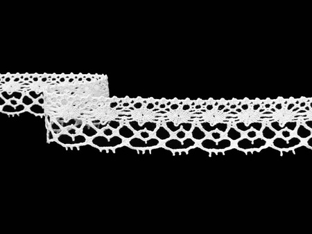 Koronka 2,5cm bawełniana biała