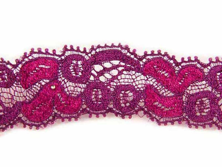 Wstawka 2,5cm elastyczna buraczek