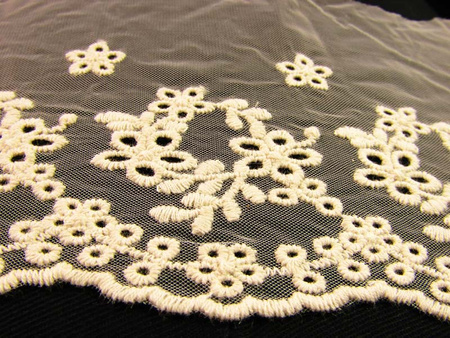 Koronka 10cm tiulowa natural