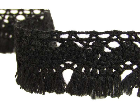 Taśma 3cm FRĘDZEL akryl czarna