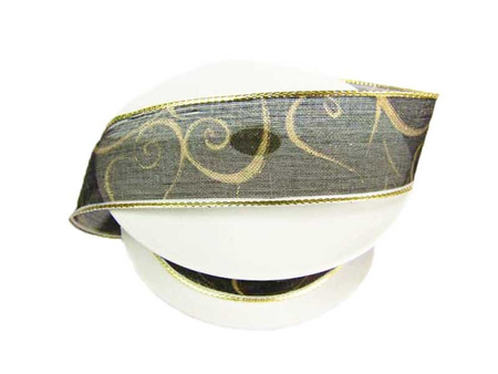 Wstążka 25mm organtyna ESY-FLORESY czarna