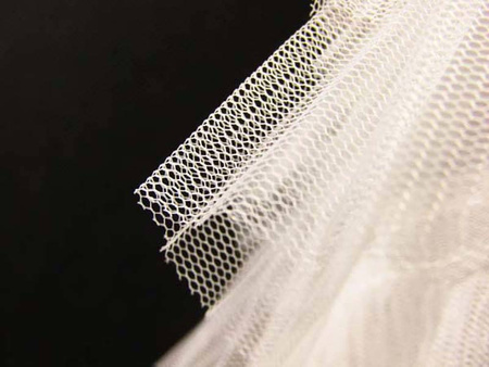 Tkanina 160cm tiulowa FALBANA ivory